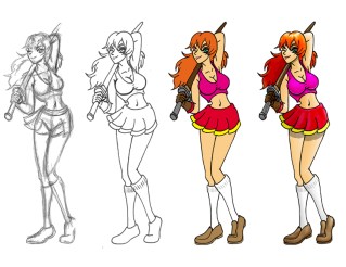 Sword Girl Progression